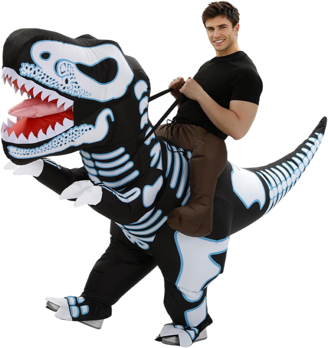 Inflatable Dinosaur Costume Adults Funny Situation — WeirdThingsToBuy weird find