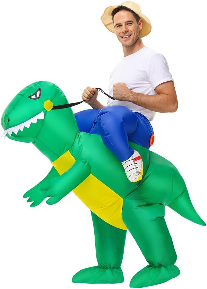 Inflatable Dinosaur Costume Adults — WeirdThingsToBuy weird find