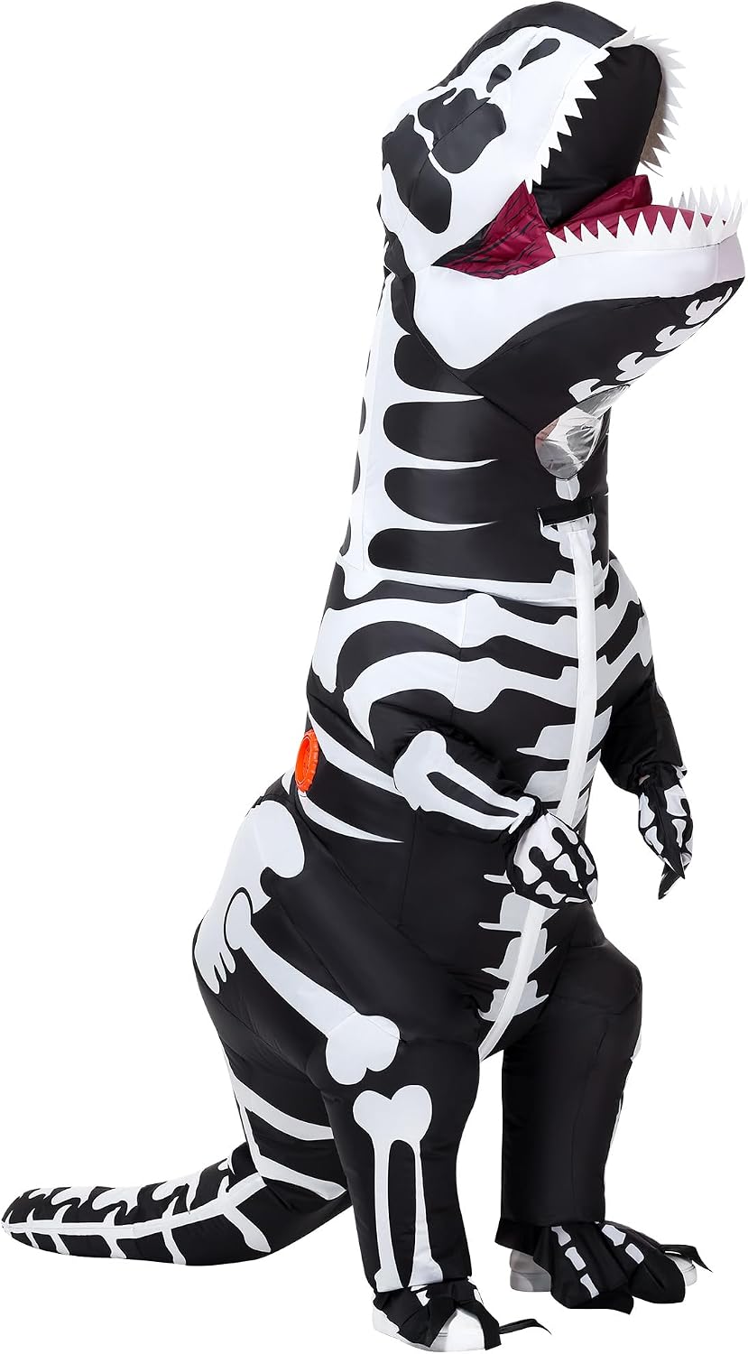 Inflatable Dinosaur Skeleton Costume Kids Energy — WeirdThingsToBuy weird find