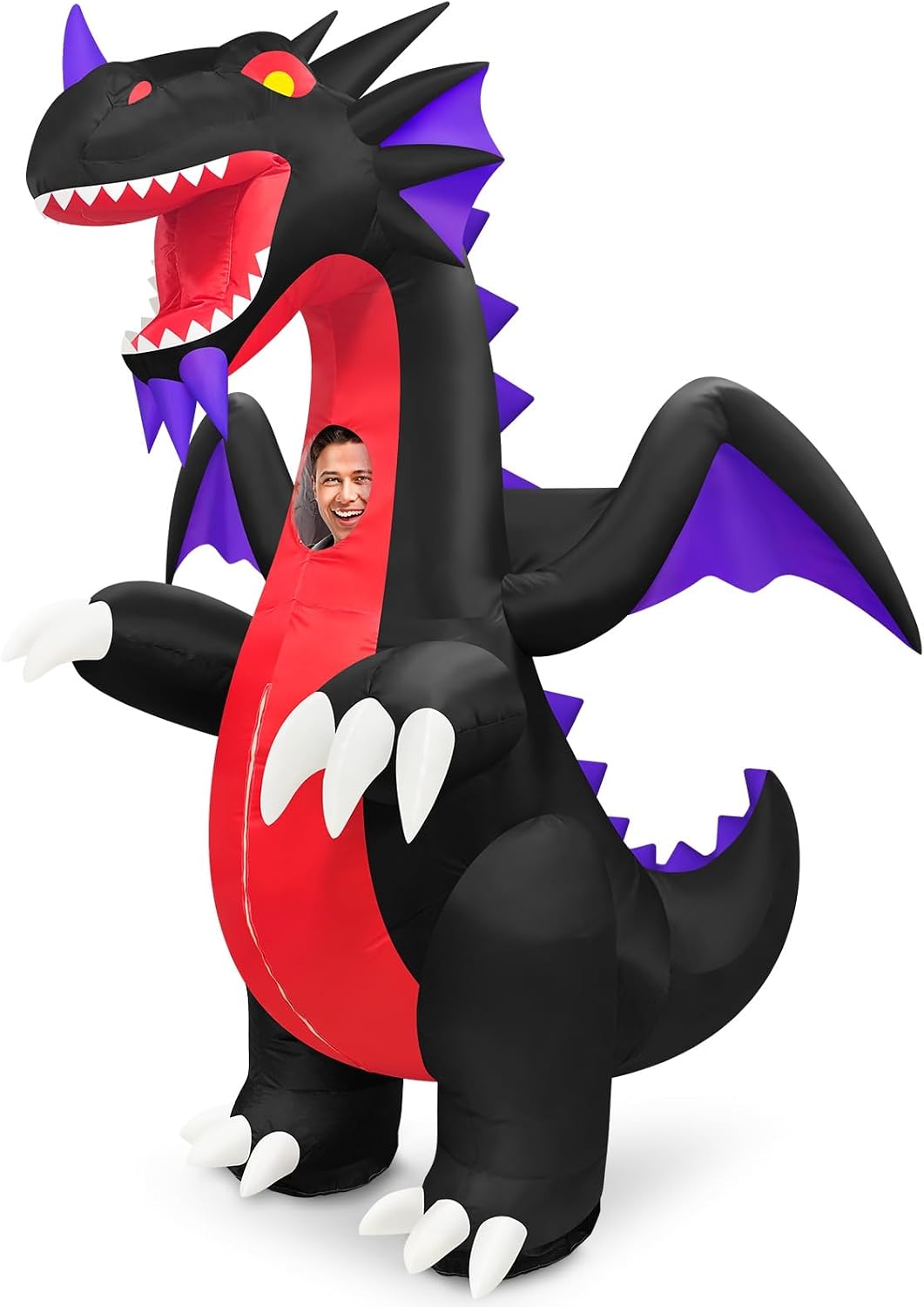 Inflatable Dragon Costume Adult Wings Energy — WeirdThingsToBuy weird find