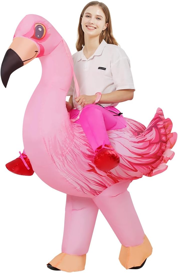 Inflatable Flamingo Costume Adults — WeirdThingsToBuy weird find