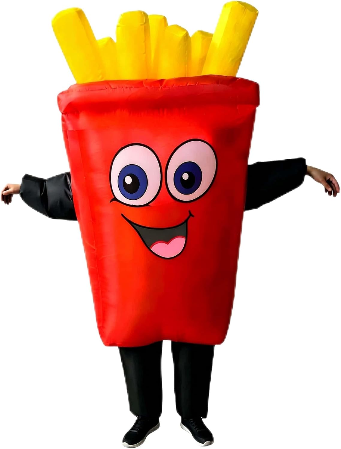 Inflatable French Fries Costume Adults Energy — WeirdThingsToBuy weird find