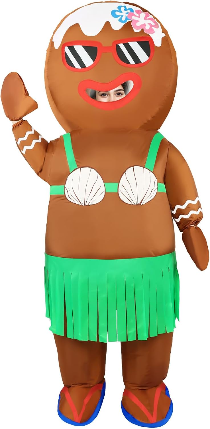 Inflatable Gingerbread Man Costume — WeirdThingsToBuy weird find