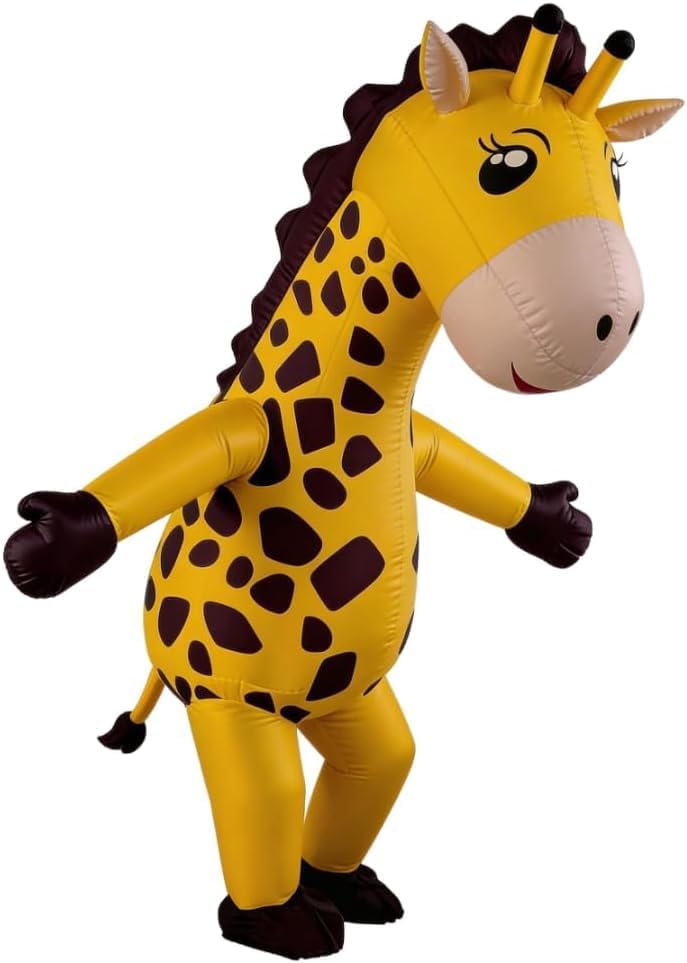 Inflatable Giraffe Costume Adults Energy — WeirdThingsToBuy weird find
