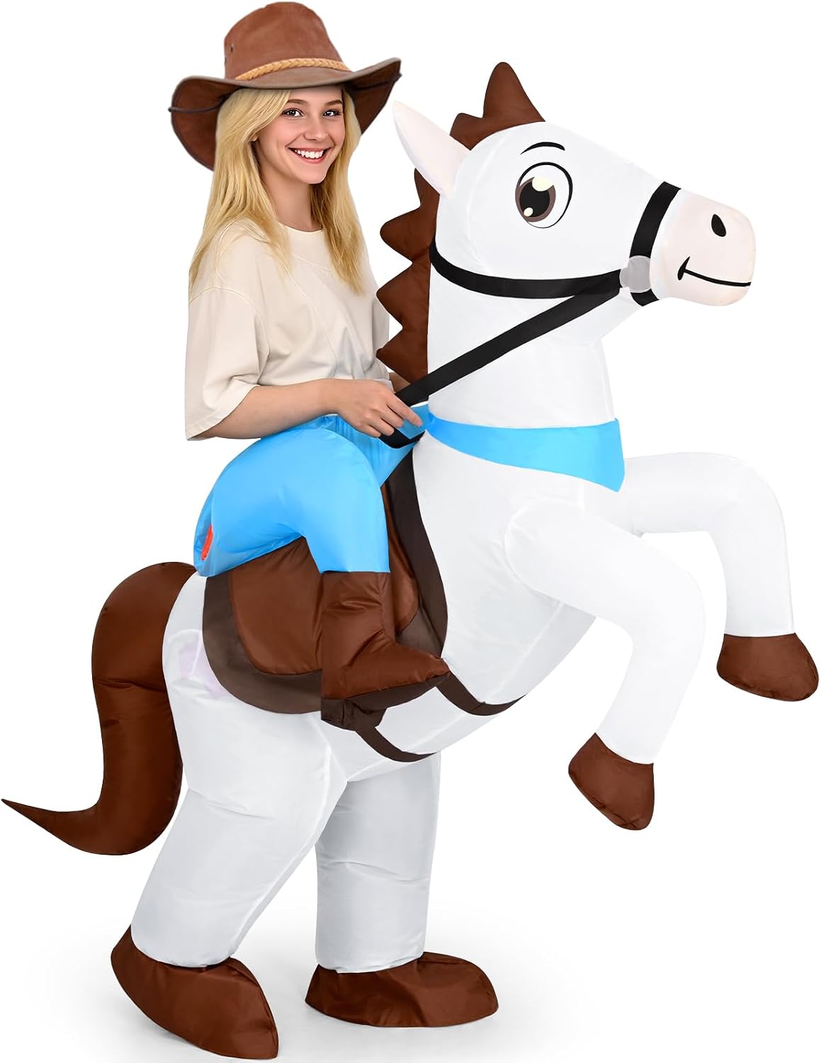 Inflatable Horse Costume Adults Blow Situation — WeirdThingsToBuy weird find