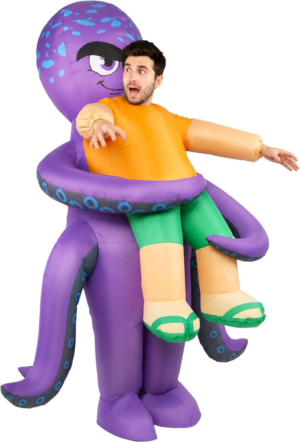 Inflatable Octopus Costume Adult Funny — WeirdThingsToBuy weird find