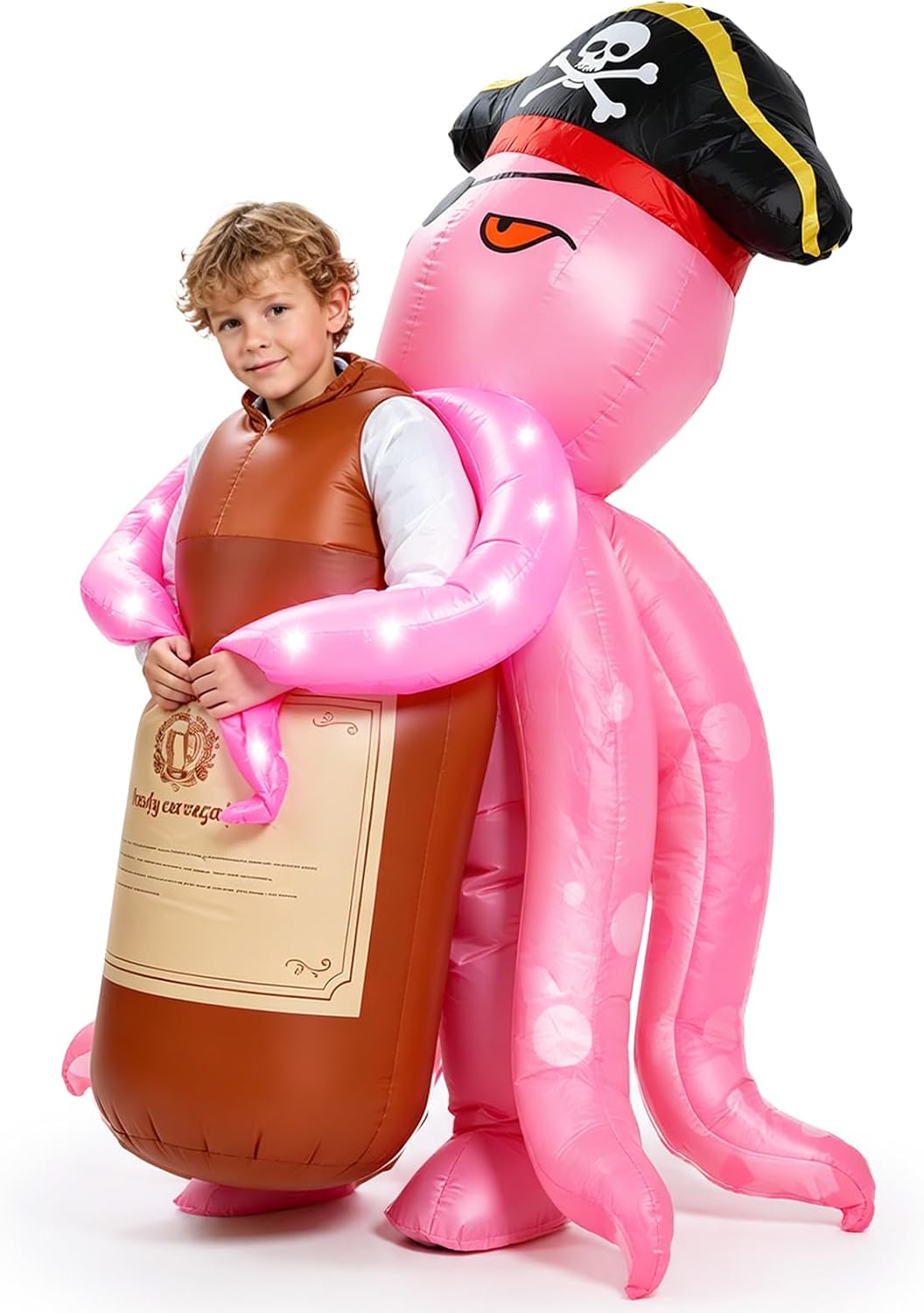 Inflatable Octopus Costume Kids Light Situation — WeirdThingsToBuy weird find