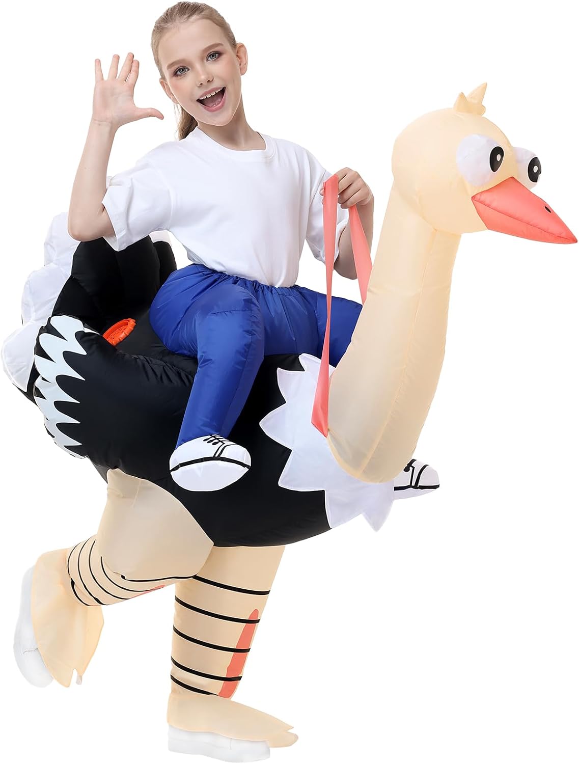 Inflatable Ostrich Costume Kids Funny Situation — WeirdThingsToBuy weird find