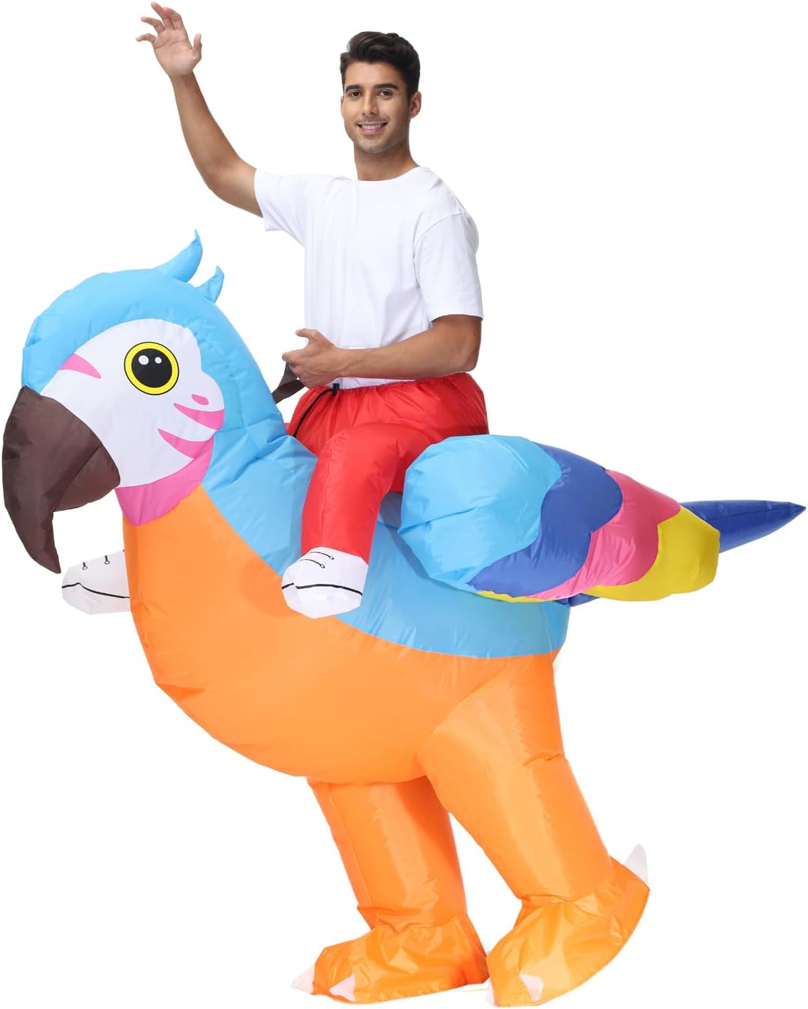 Inflatable Parrot Costume Adult Blow — WeirdThingsToBuy weird find