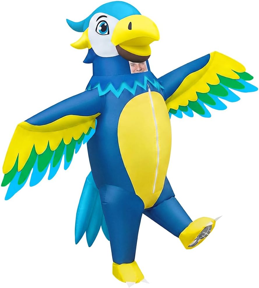 Inflatable Parrot Costume Halloween Full Energy — WeirdThingsToBuy weird find