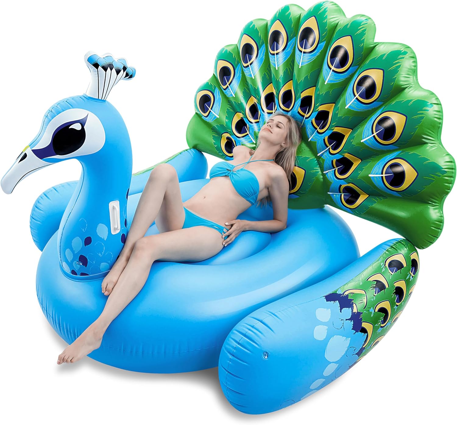Inflatable Peacock Pool Float — WeirdThingsToBuy weird find