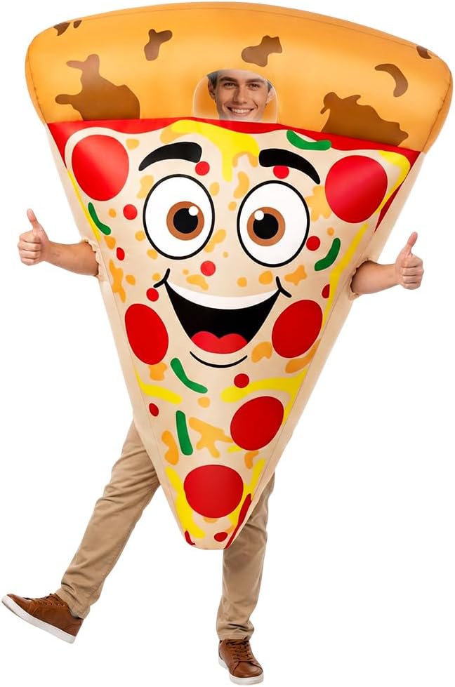 Inflatable Pizza Costume Adult Food — WeirdThingsToBuy weird find