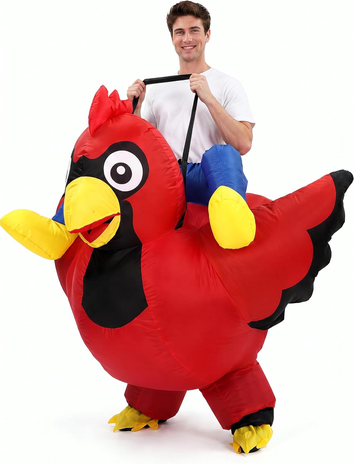 Inflatable Red Cardinal Costume Adult Situation — WeirdThingsToBuy weird find
