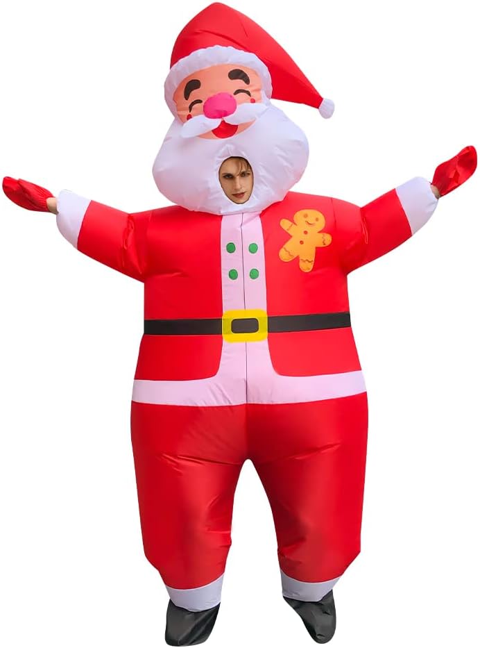 Inflatable Santa Claus Costume Men Energy — WeirdThingsToBuy weird find