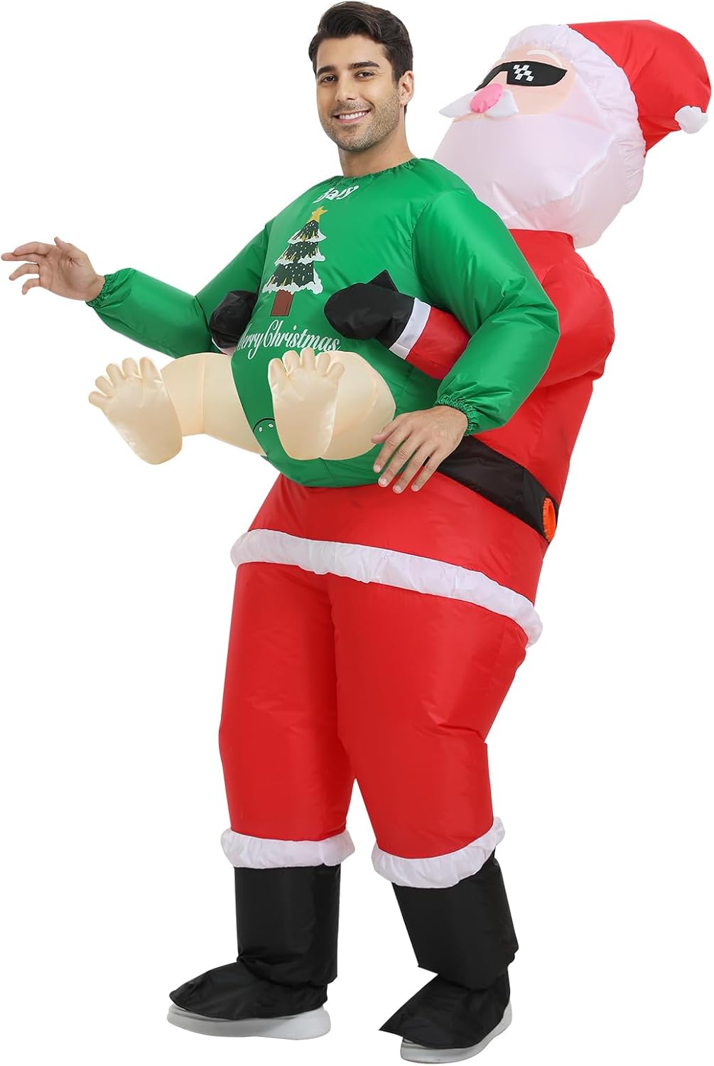 Inflatable Santa Costume Adult Christmas Situation — WeirdThingsToBuy weird find