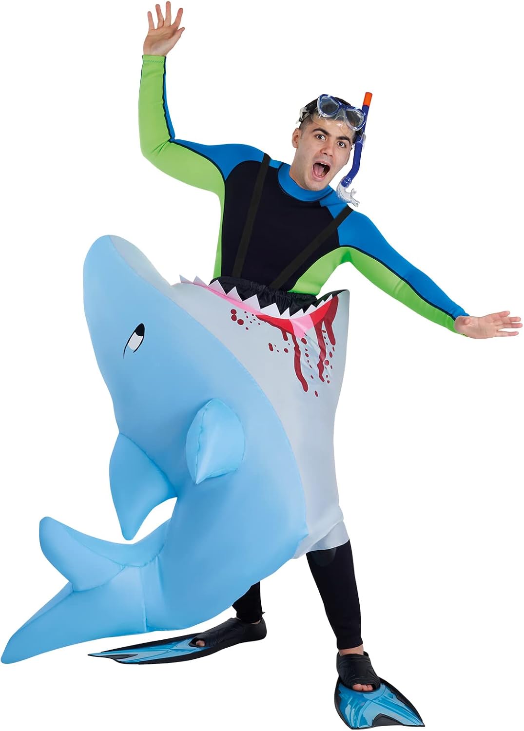 Inflatable Shark Costume Shark Costume — WeirdThingsToBuy weird find