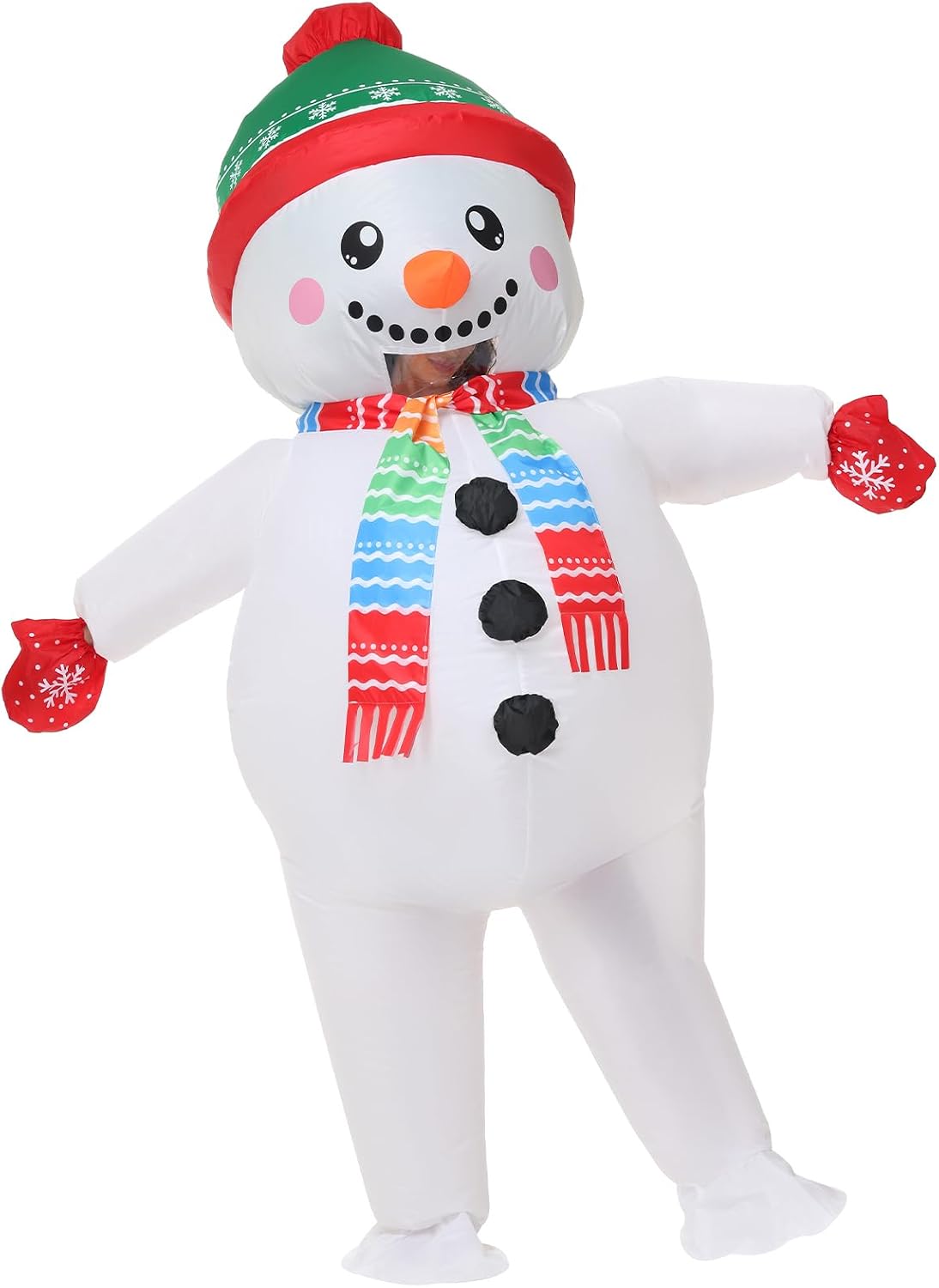 Inflatable Snowman Costume Blow up — WeirdThingsToBuy weird find
