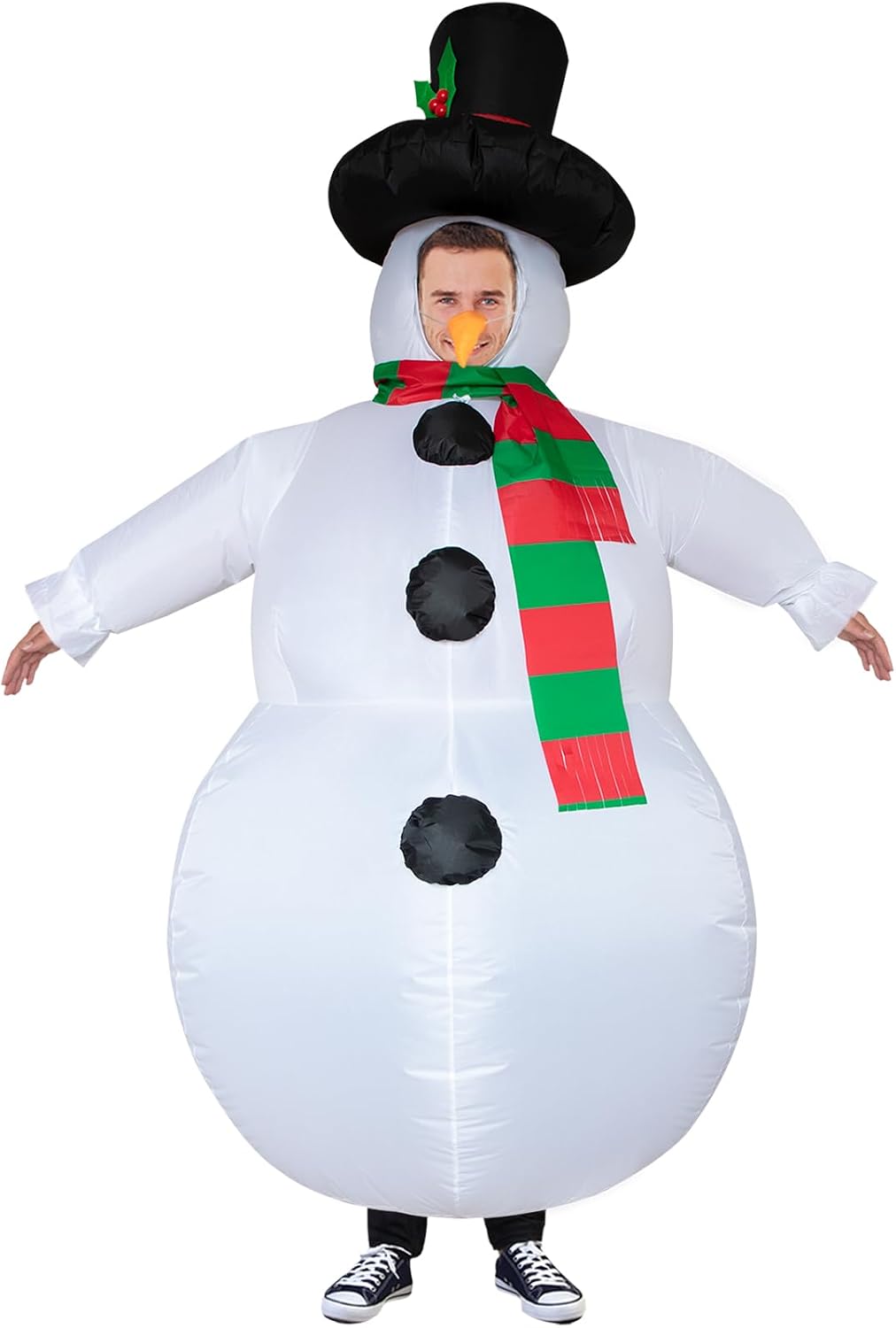 Inflatable Snowman Costume Christmas Costume Energy — WeirdThingsToBuy weird find