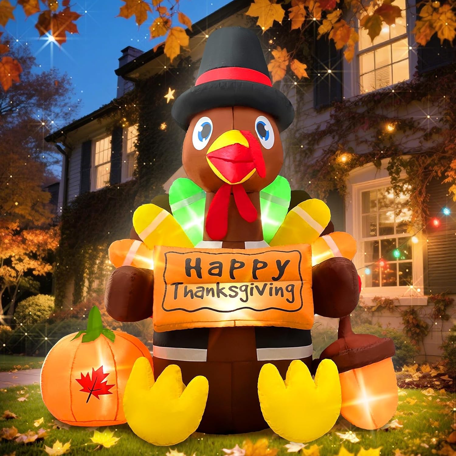 Inflatable Turkey Thanksgiving Decorations — WeirdThingsToBuy weird find