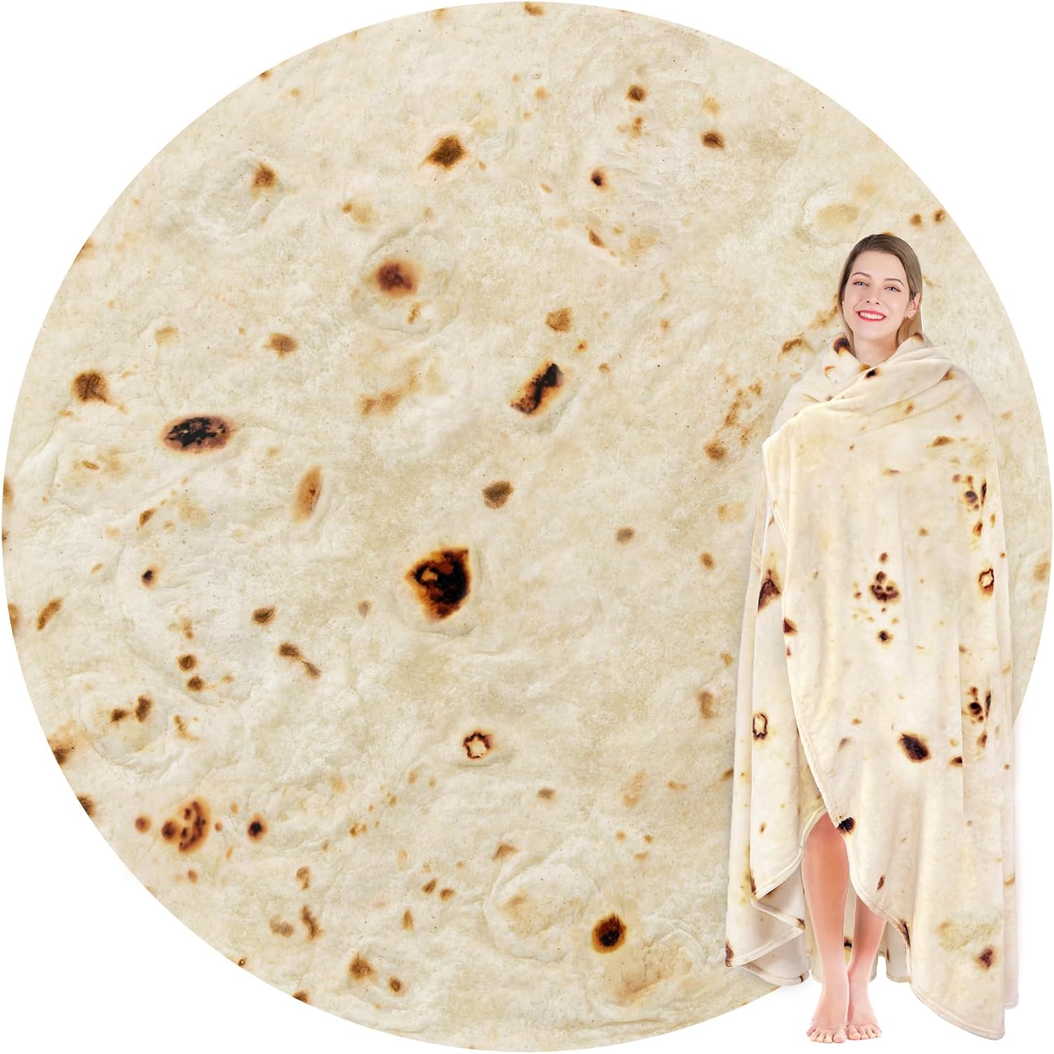Jorbest Burrito Tortilla Throw Blanket Situation — WeirdThingsToBuy weird find