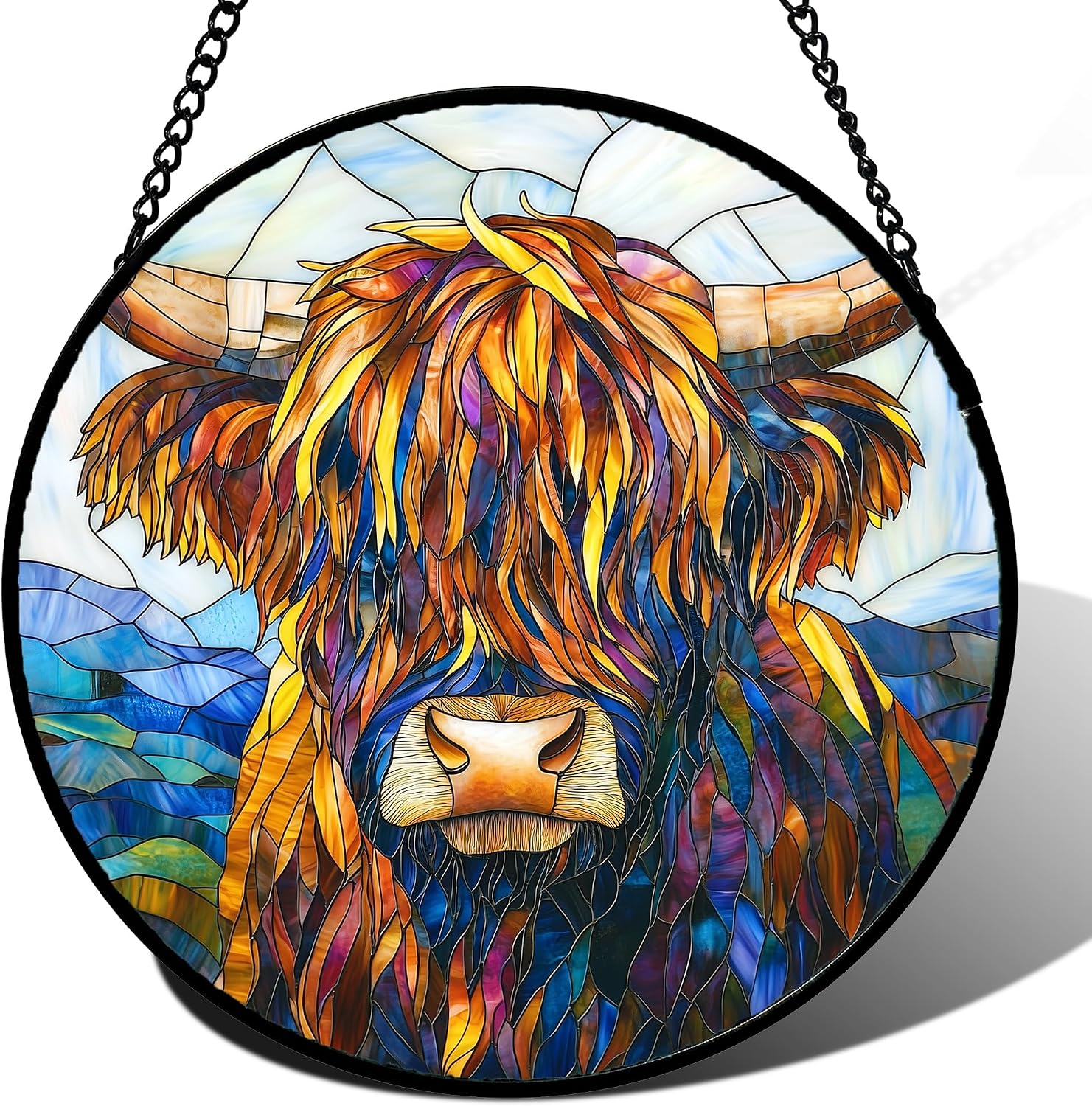 Josumaly Stained Glass Window Hanging Situation — WeirdThingsToBuy weird find