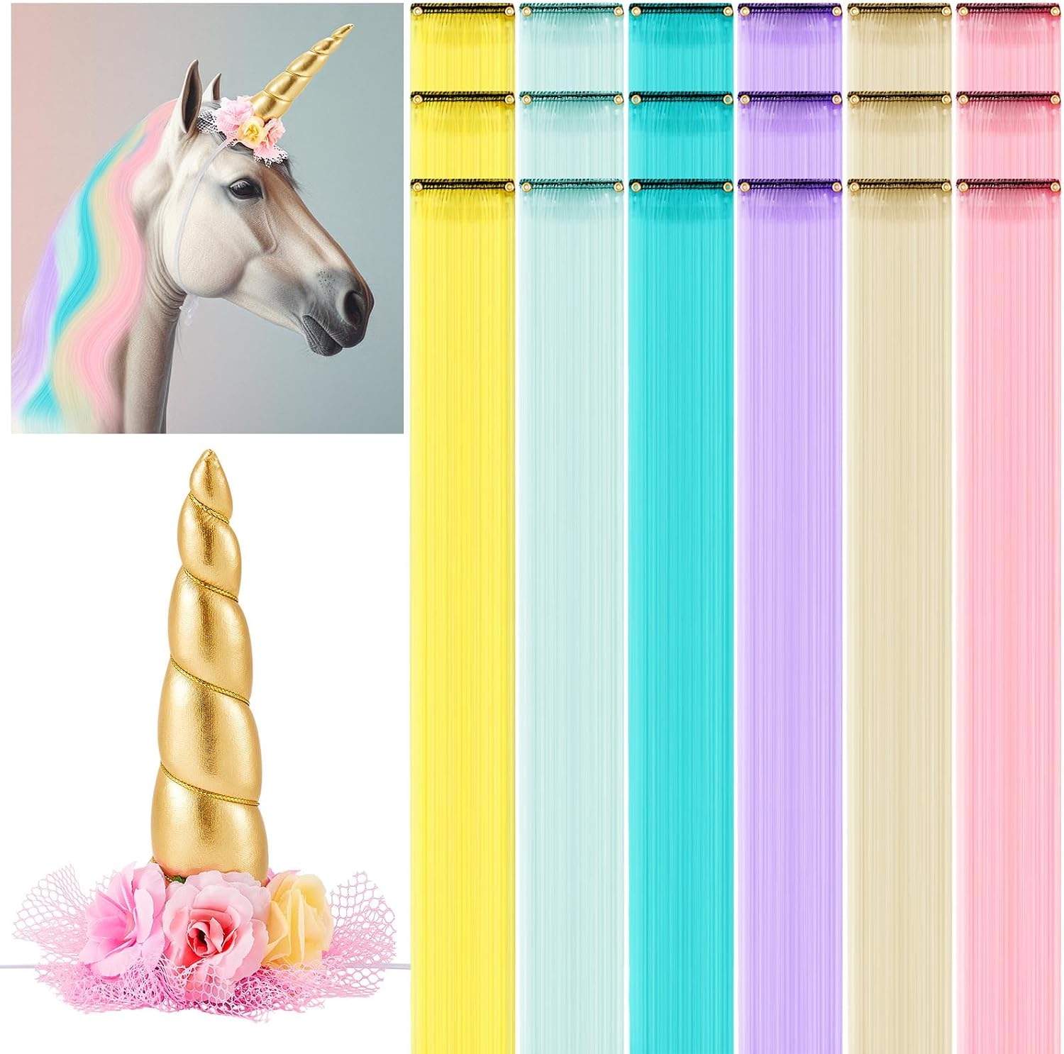 Juexica 19 Unicorn Horn Horse Situation — WeirdThingsToBuy weird find