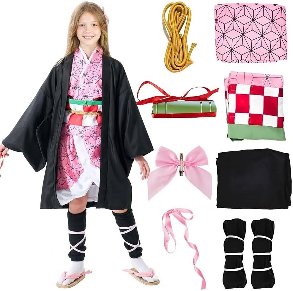 Kamado Anime Cosplay Costume Kimono Situation — WeirdThingsToBuy weird find