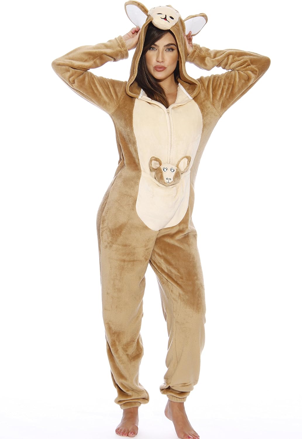 Kangaroo Adult Onesie Pajamas Energy — WeirdThingsToBuy weird find