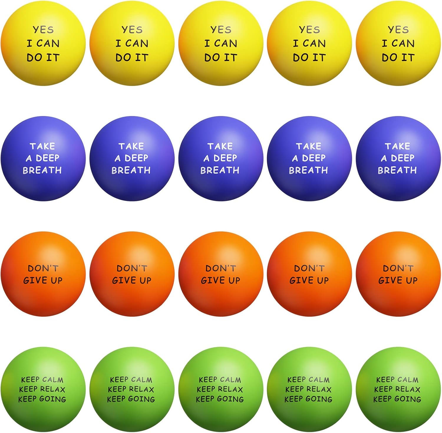 Kdg Motivational Stress Balls 20 — WeirdThingsToBuy weird find