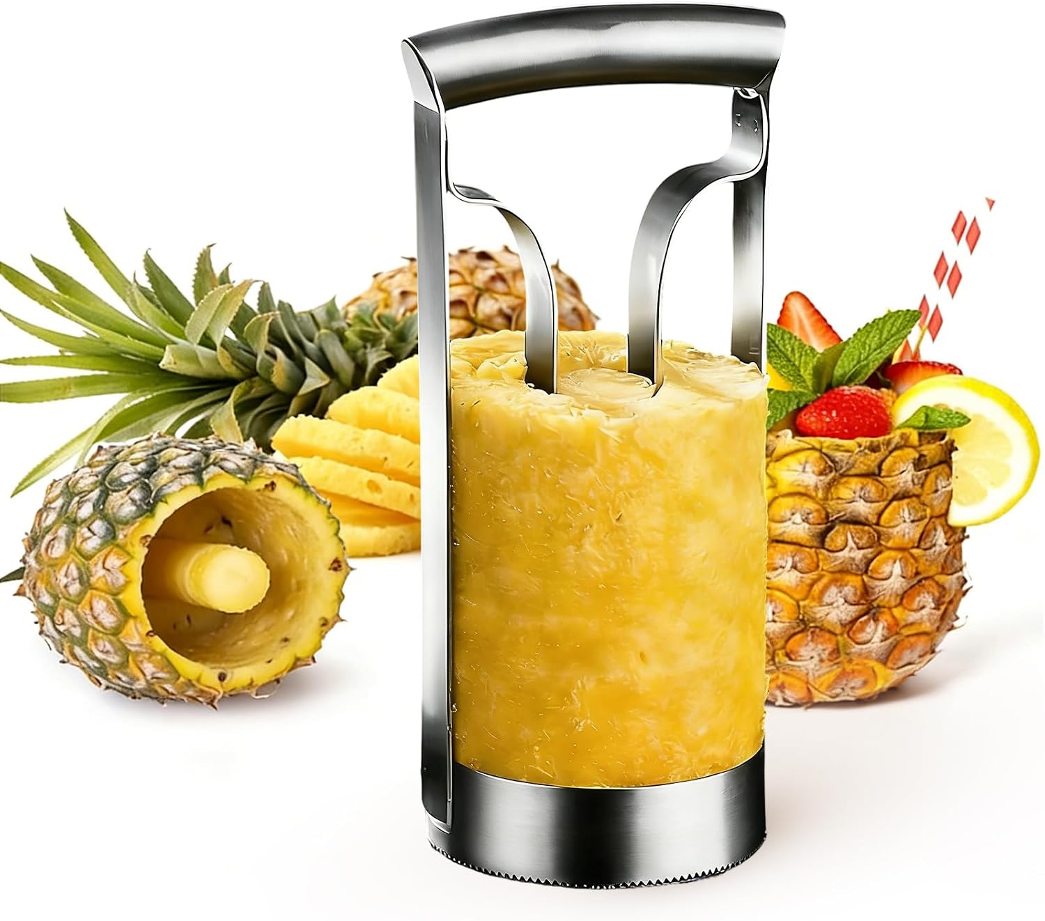 Kitchen Pineapple Peeler Corer Stainless Situation — WeirdThingsToBuy weird find