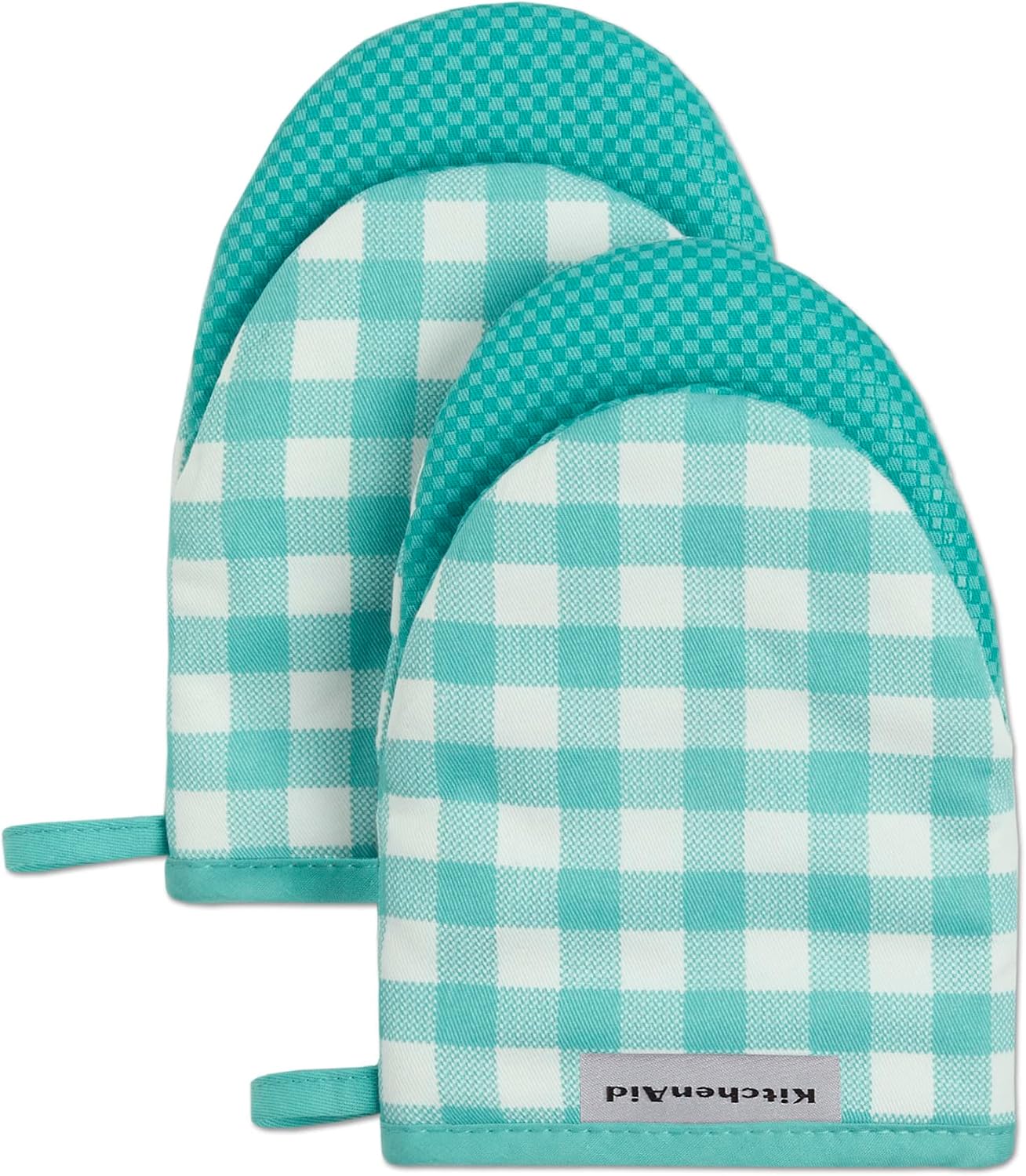 Kitchenaid Gingham Mini Oven Mitt — WeirdThingsToBuy weird find