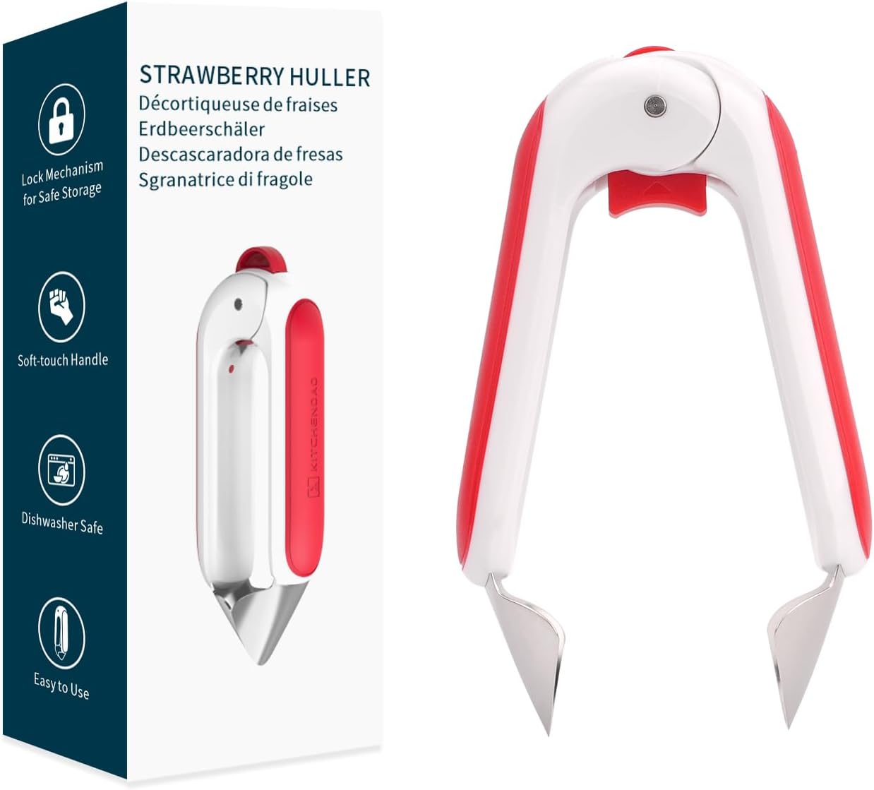 Kitchendao Strawberry Huller Corer Stem Situation — WeirdThingsToBuy weird find