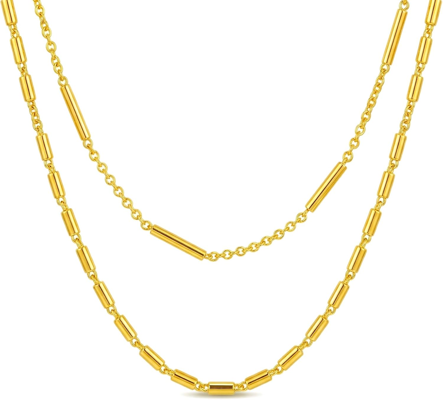 Kkandpp Layered Necklaces Women 18k Energy — WeirdThingsToBuy weird find