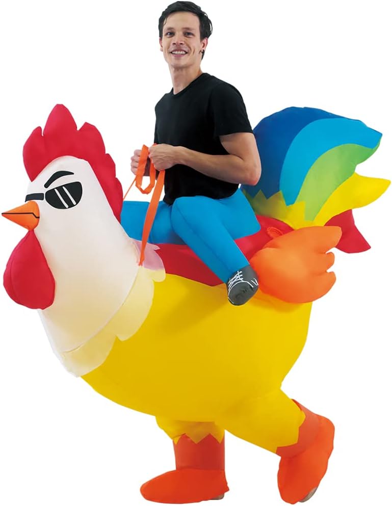 Kooy Chicken Inflatable Costume Adult Energy — WeirdThingsToBuy weird find
