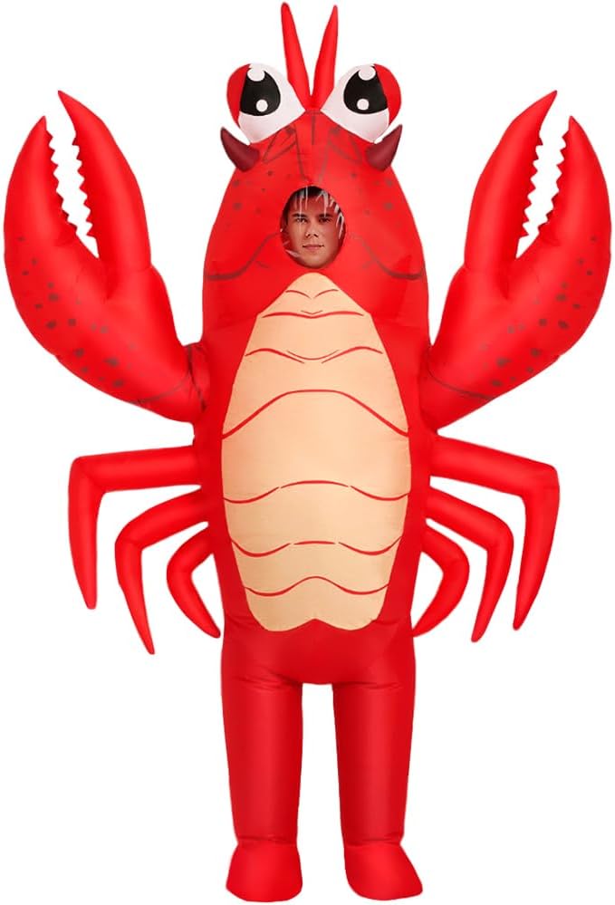 Kooy Inflatable Lobster Costume Adult Energy — WeirdThingsToBuy weird find
