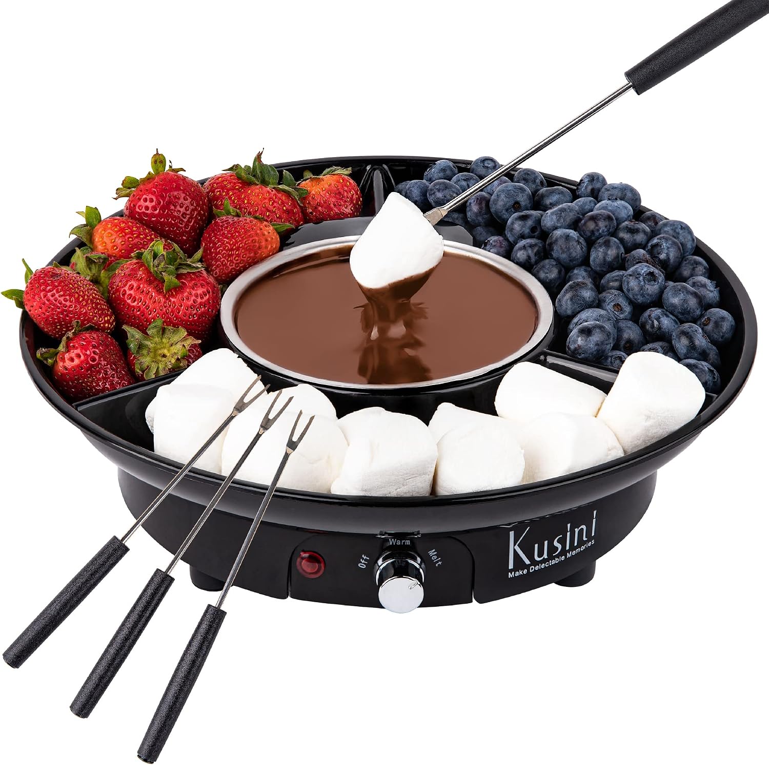 Kusini Electric Fondue Pot Set Situation — WeirdThingsToBuy weird find