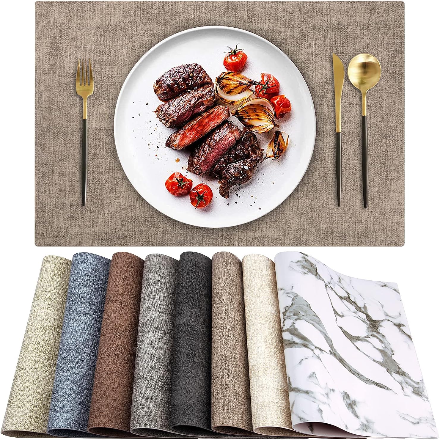 Landview Leather Heat Resistant Placemats — WeirdThingsToBuy weird find