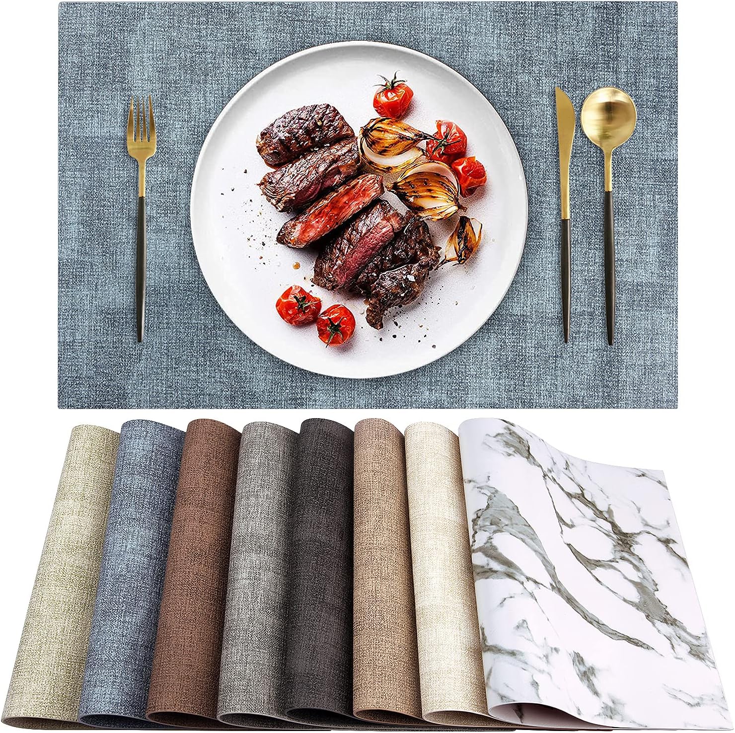 Landview Leather Heat Resistant Placemats Energy — WeirdThingsToBuy weird find