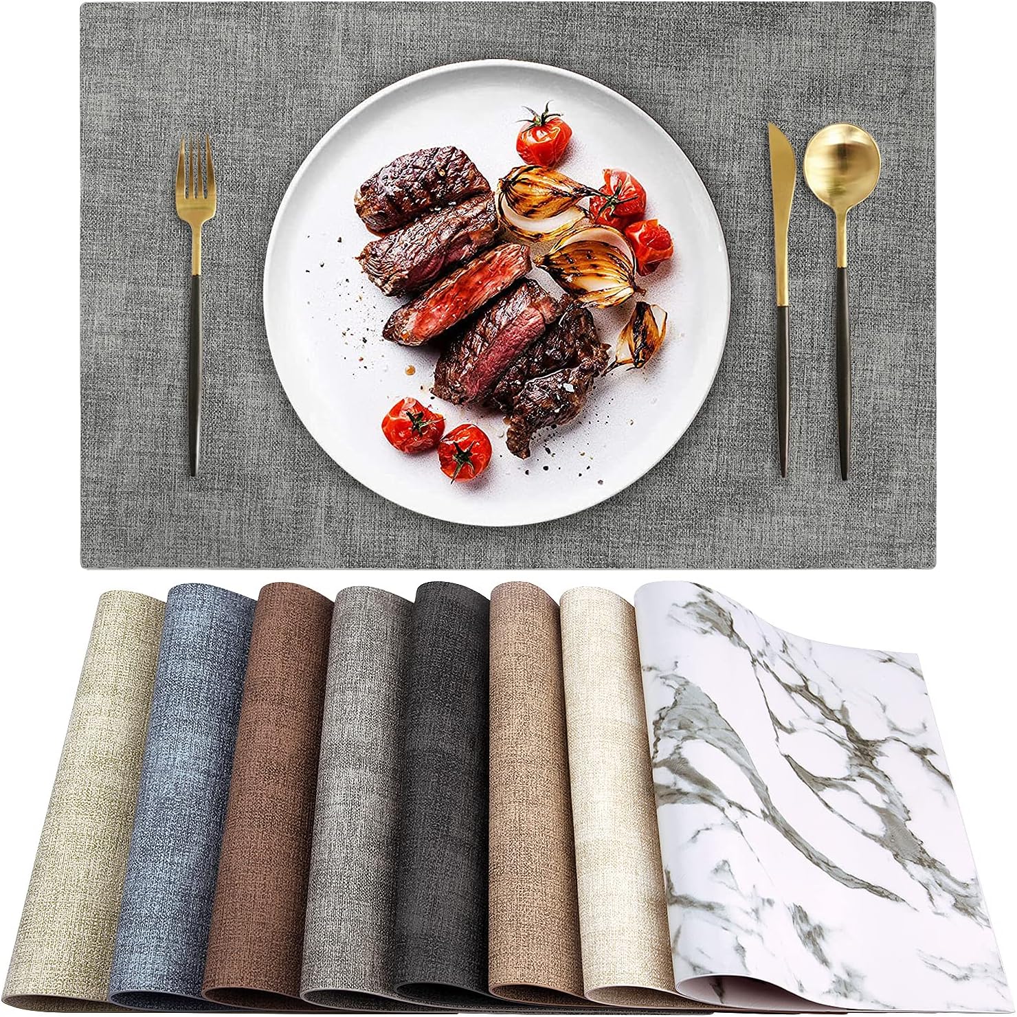 Landview Leather Heat Resistant Placemats Situation — WeirdThingsToBuy weird find