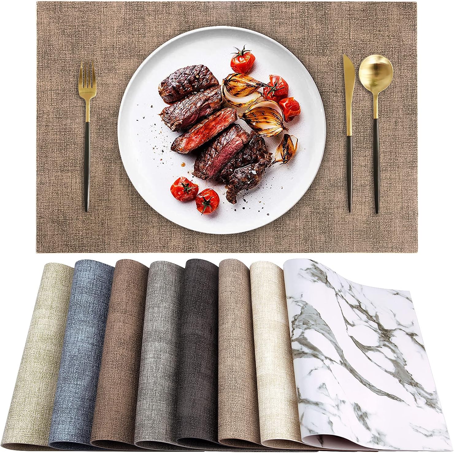 Landview Leather Heat Resistant Placemats — WeirdThingsToBuy weird find