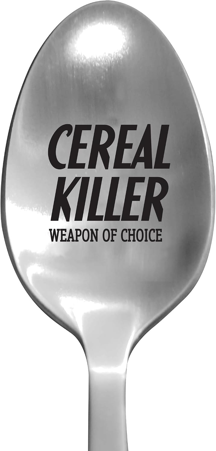 Laser Engraved Cereal Killer Stainless Situation — WeirdThingsToBuy weird find