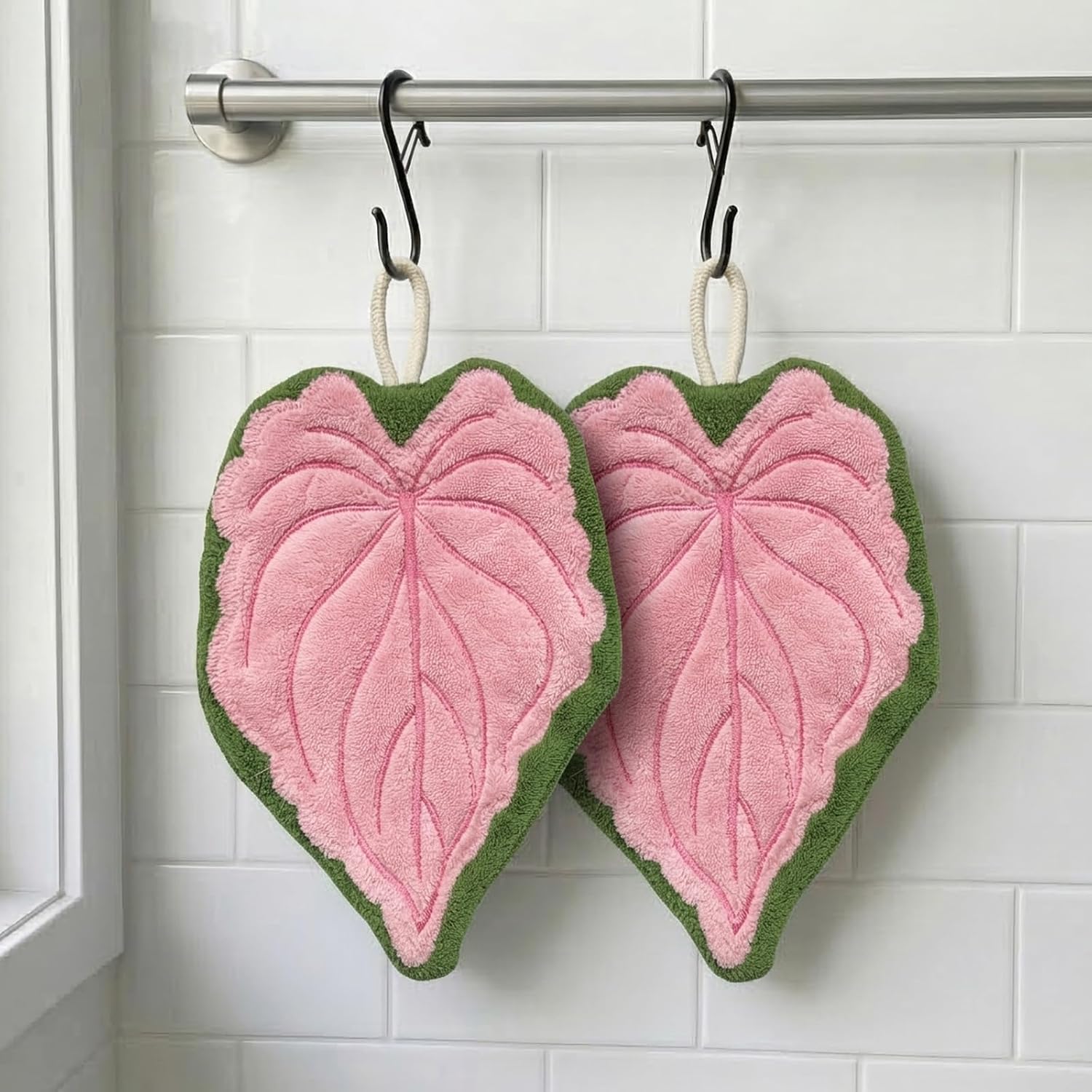 Leaf Hand Towel Hanging Loop Situation — WeirdThingsToBuy weird find