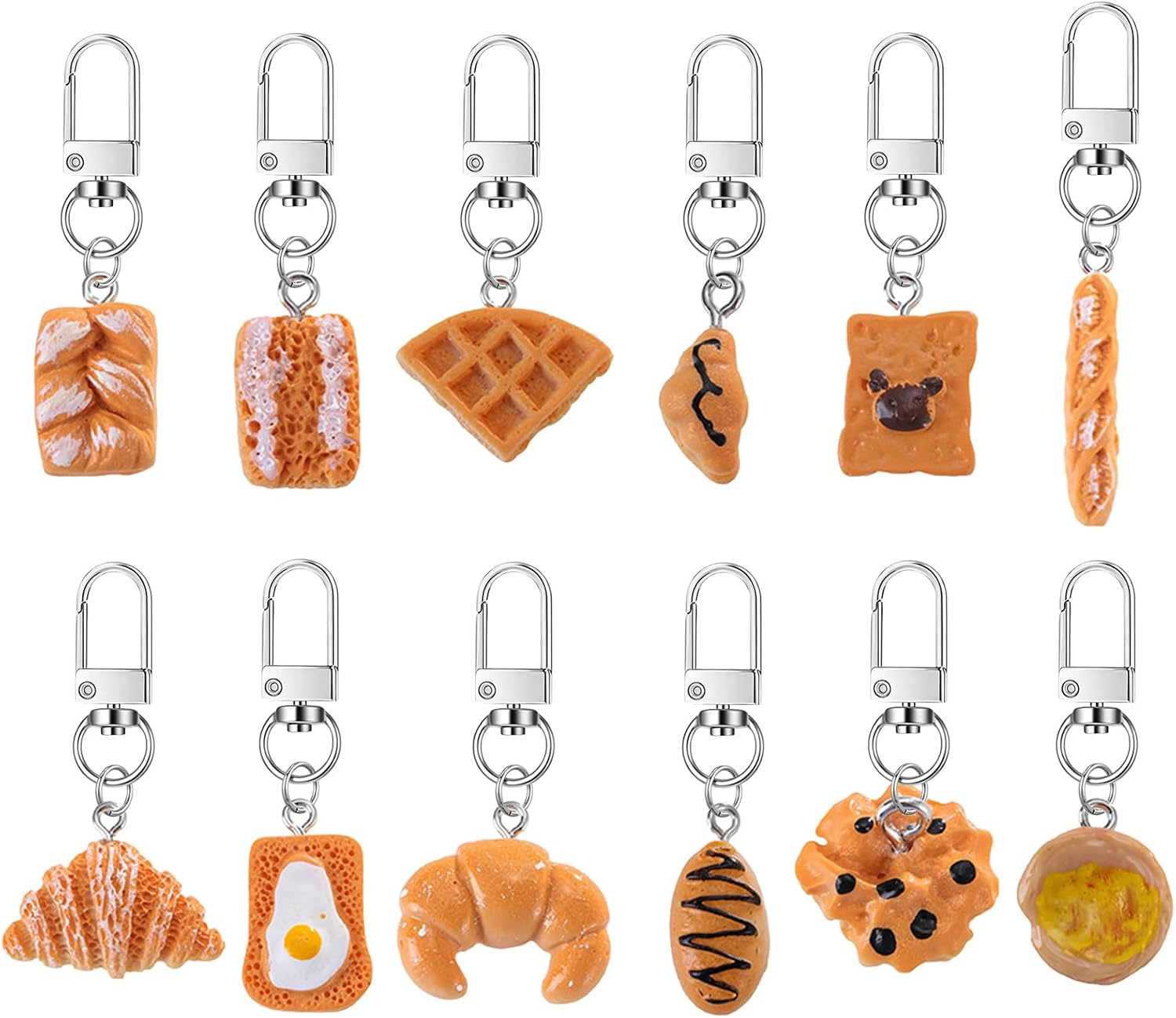 Legendary 12 Bread Food Keychain Women — WeirdThingsToBuy weird find