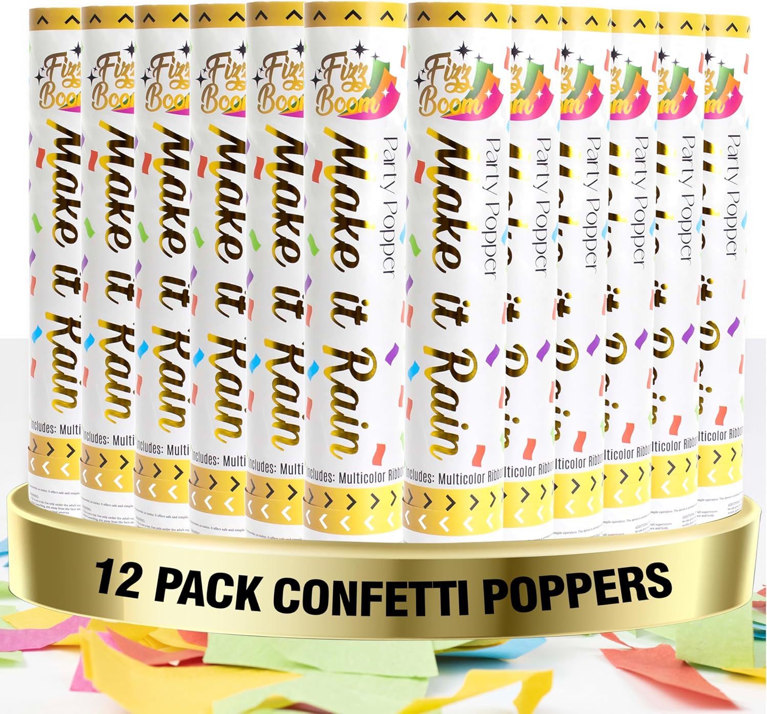 Legendary 12 Pack Biodegradable Confetti Poppers — WeirdThingsToBuy weird find