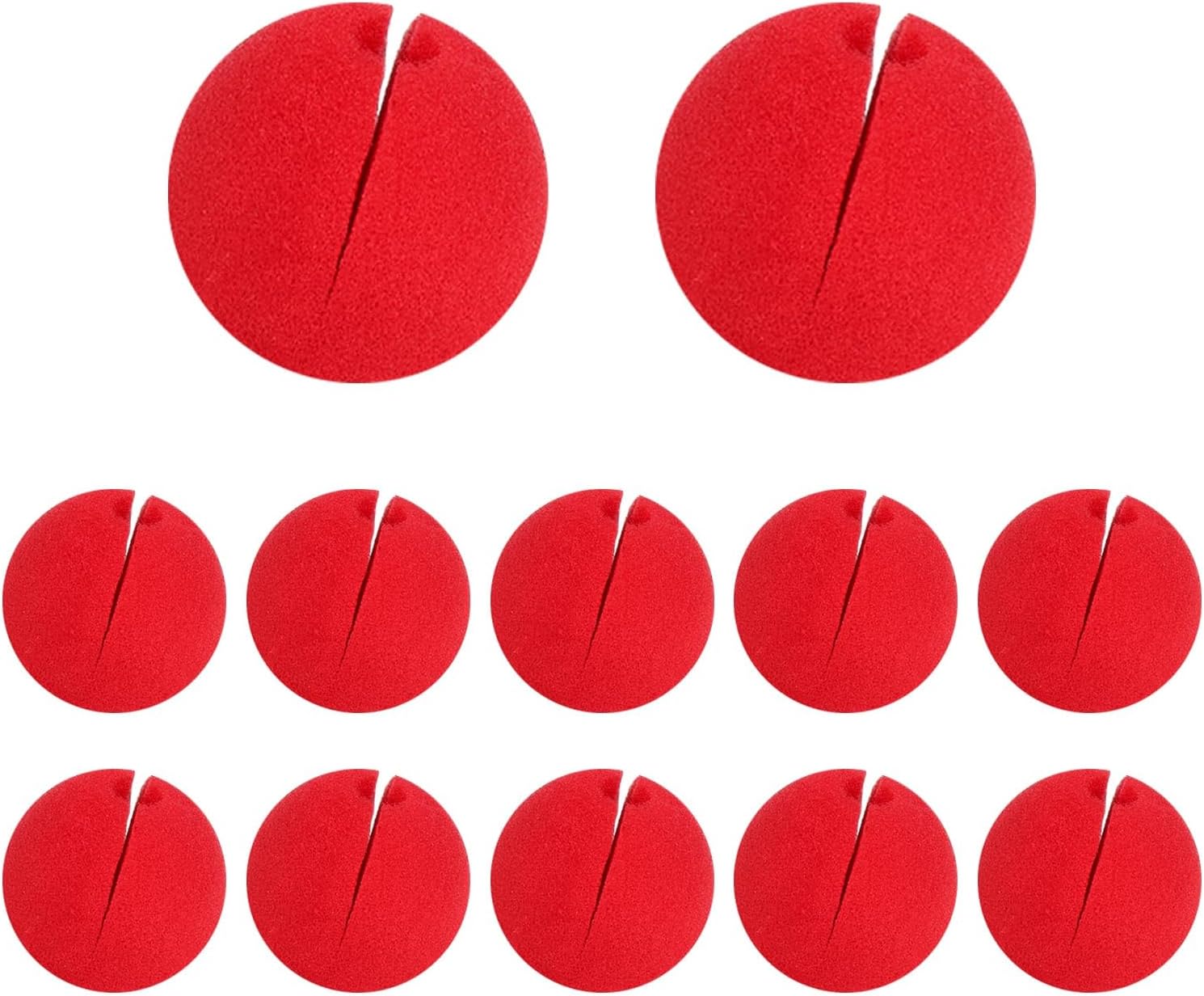 Legendary 12 Red Foam Clown Noses — WeirdThingsToBuy weird find