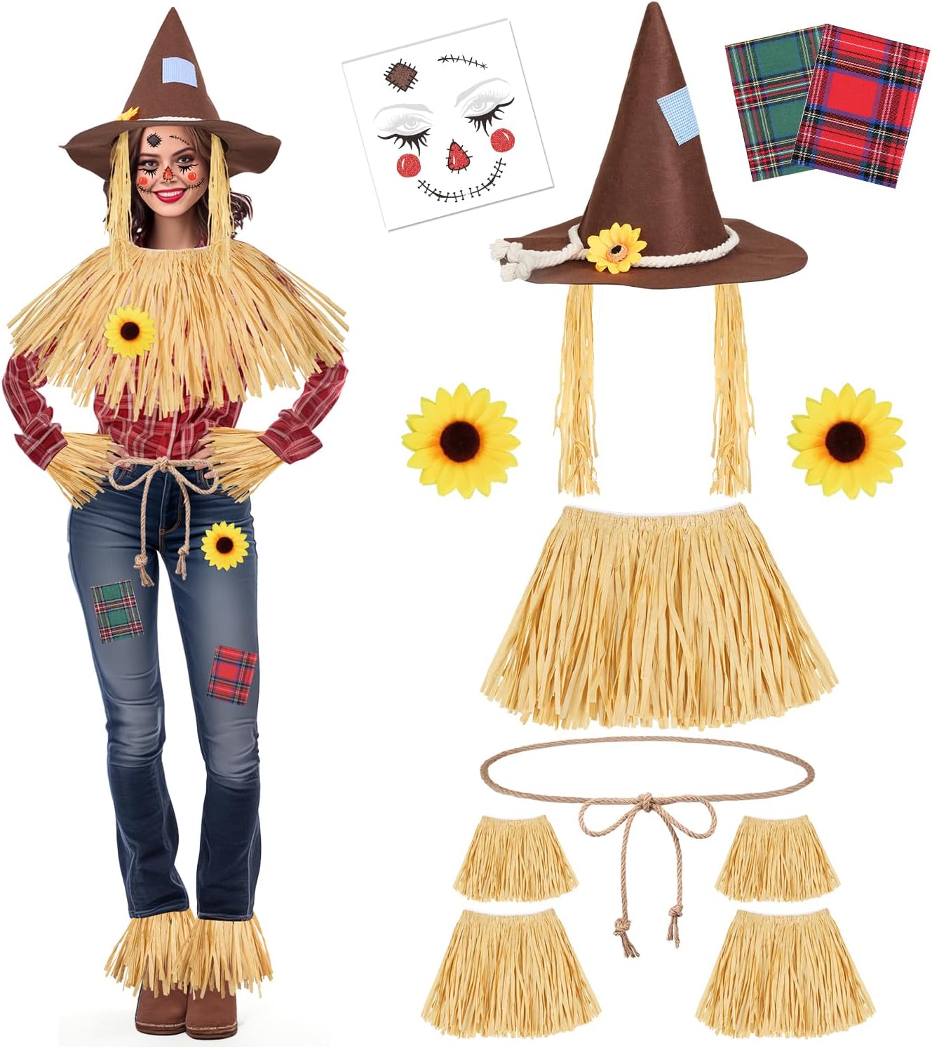 Legendary 12 Scarecrow Costume Kit Adult — WeirdThingsToBuy weird find