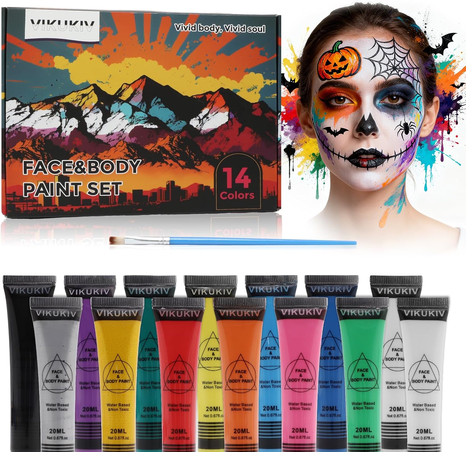 Legendary 14 Colors Face Body Paint — WeirdThingsToBuy weird find