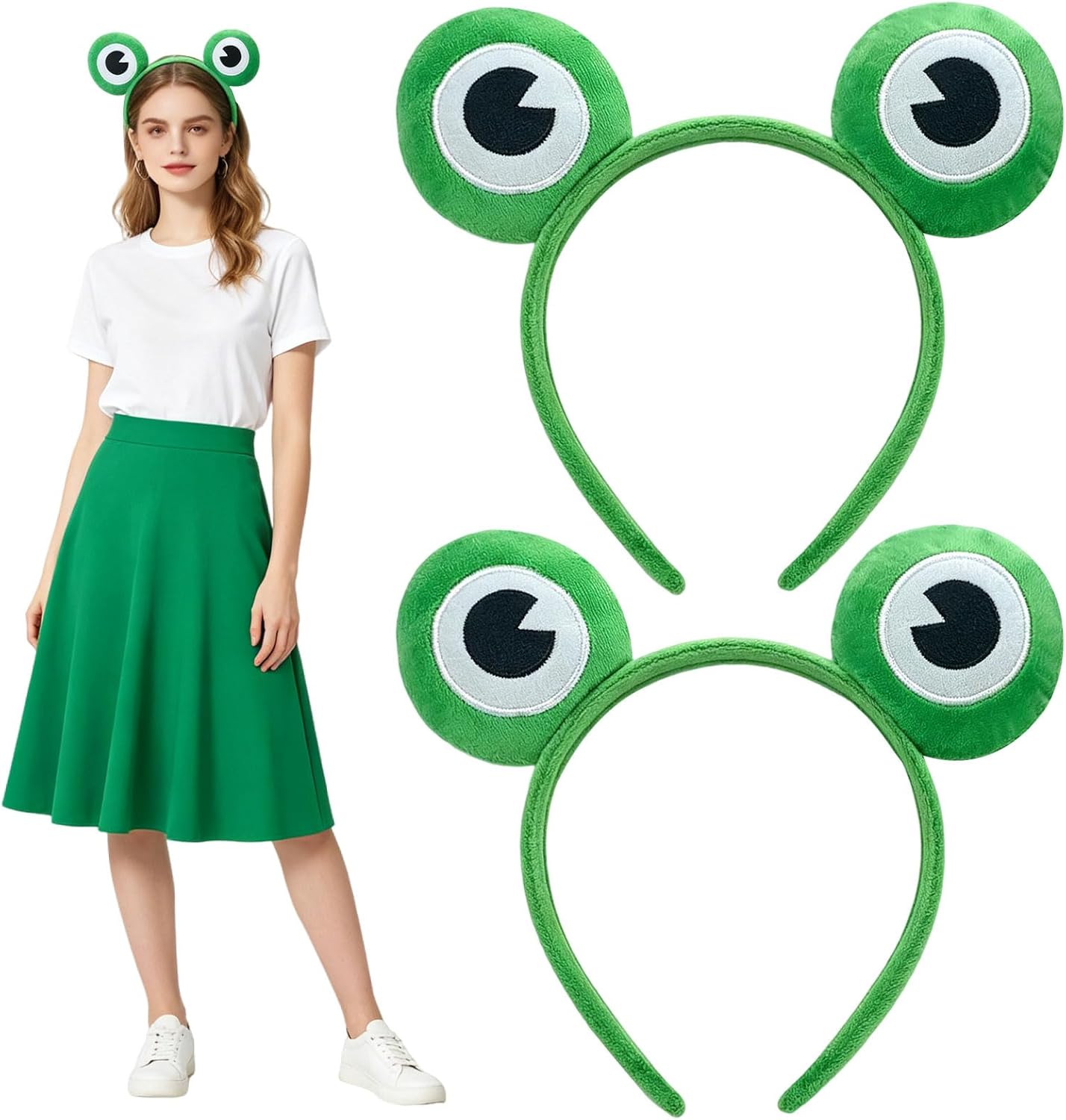 Legendary 2pcs Green Frog Halloween Headband — WeirdThingsToBuy weird find