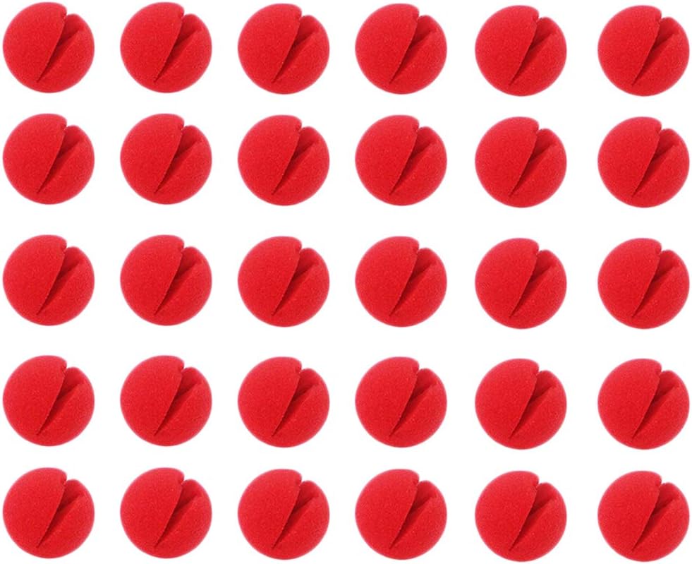 Legendary 30 Red Clown Noses Soft — WeirdThingsToBuy weird find
