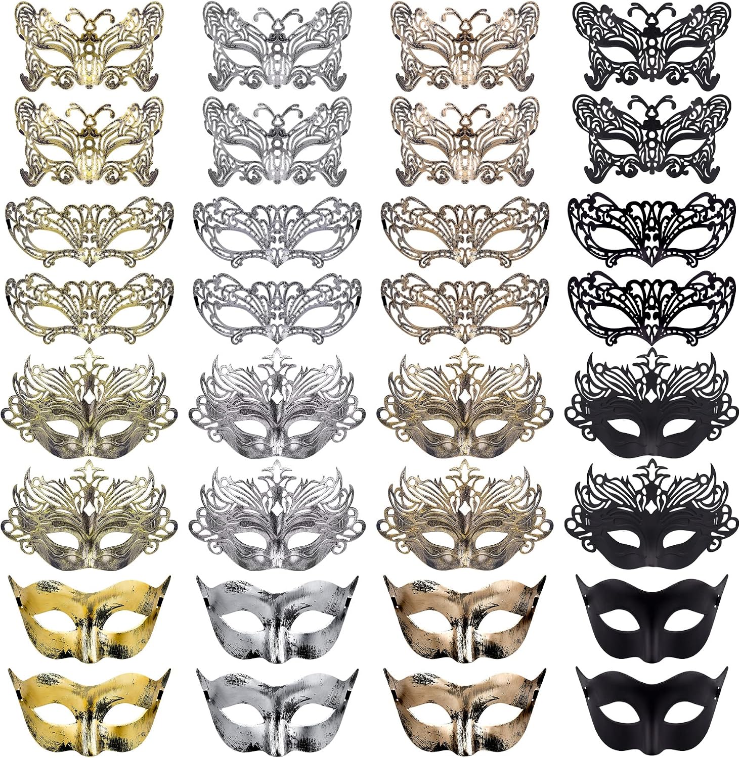 Legendary 32 Masquerade Masks Venetian Vintage — WeirdThingsToBuy weird find